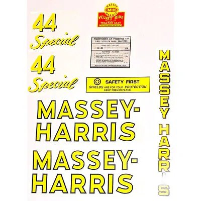 Mylar Decal Set Fits Massey Harris Tractor 44 Special • $94.50