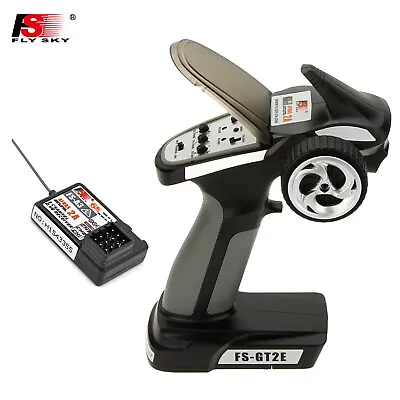 Flysky FS-GT2E AFHDS 2A 2.4ghz 2CH Transmitter W/FS-A3 Receiver For RC Car S8G2 • $31.57