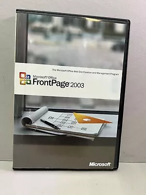 Microsoft Office FrontPage 2003 Upgrade Software CD For Windows • $59.99