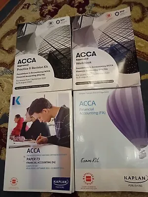 ACCA Foundations In Accounting Practice & Revision Kit Books X 4 • £10