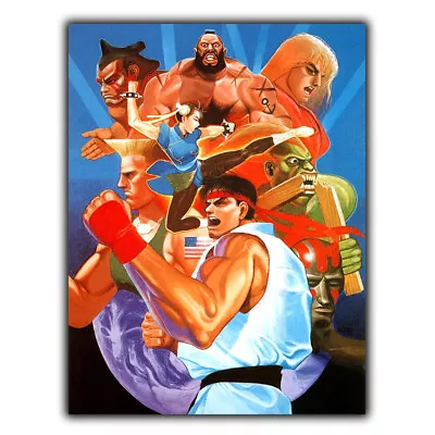 £4.79 • Buy STREET FIGHTER 2 METAL SIGN PLAQUE Retro Poster Print Man Cave Arcade Games Room