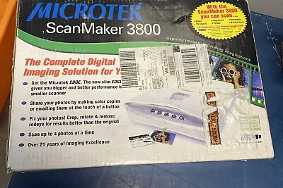 Microtek Scanmaker 3800 New Open Box Item Sealed  • $27.29