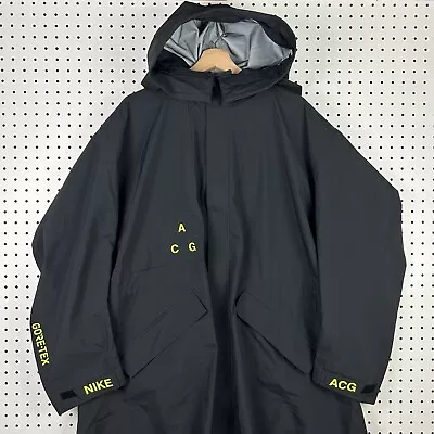 NikeLab ACG Gore-Tex Rain Coat Parka Jacket Black Reflective AQ3516-010 Size XXL • $398.89