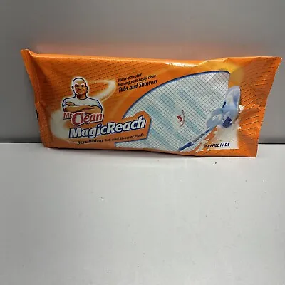 Mr. Clean MagicReach Scrubbing Tub & Shower 8 Refill Pads NEW SEALED Magic Reach • $38