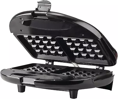 Brentwood TS-243 Non-Stick Dual Waffle Maker Black • $14.67