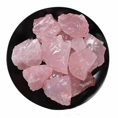 $10.54 • Buy Mineral Specimen Pink Rose Quartz Natural Raw Rough Crystal Healing Reiki Stones