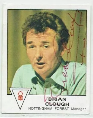 BRIAN CLOUGH Signed Panini Football 80 Sticker #275 NOTTINGHAM FOREST Manager • £9.99