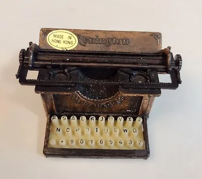 Miniature Vintage Die Cast Metal Antique Remington Typewriter Pencil Sharpener • $9