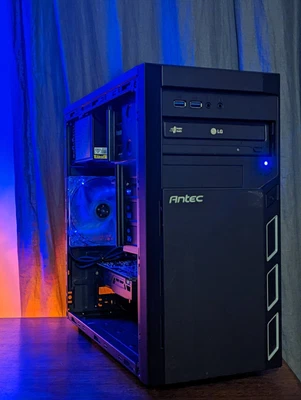 $400 • Buy Custom Gaming Pc Intel I5 Nvidia 1050 Black Ultra Budget  Mini Tower