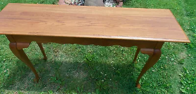 Mid Century Solid Oak Sofa Table / Entry Table (ST10) • $499