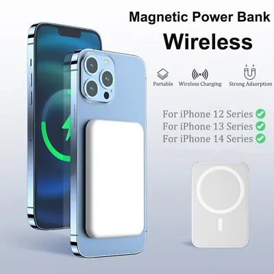 20000mAh Magnetic Power Bank MagSafe Wireless Battery Pack For IPhone 14 13 • $13.99