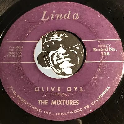 MIXTURES Rock N Roll 45 Linda #108 Olive Oyl B/w Canadian Sunset • $7.99