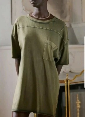 $49.18 • Buy NWT URBAN OUTFITTERS Out From Under Yris Slouchy Pocket Tee Sz M Green Oversized