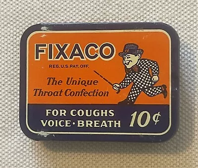 Antique Vintage 1930s Fixaco Medicine Tin - NOS Pharmacy Doctor Collectibles • $12.99