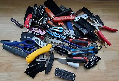 TSA LOT Of Knives Multi Tools & More! 15+ LBS Variety Mix! FREE SHIPPING! • $84.99