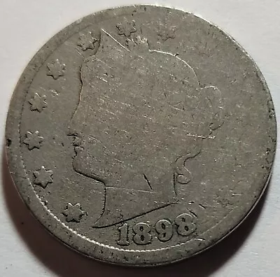 1898 Liberty Head V Nickel • $0.99