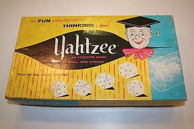 Vintage Yahtzee Dice Game 1961 Complete VERY NICE!! • $9.99