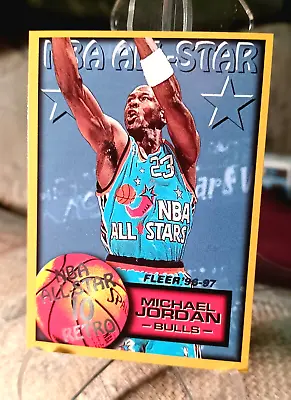 Michael Jordan 1996-97 Fleer #282 Hof Mvp Bulls Wizards Unc Tar Heels • $5