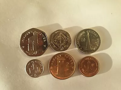 Isle Of Man Land Marks Coin Set 50p 20p 10p 5p 2p 1p • £5