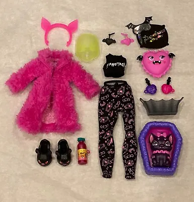 NEW_Outfit_Monster High Doll Dead Tired Creepover G3 Draculaura_Clothes Shoes • $39.95