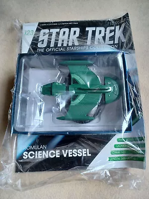 Eaglemoss Star Trek Starships Collection #123 Romulan Science Vessel Mag & Model • £10