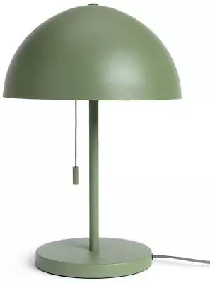 Mushroom 40cm Metal Table Lamp Green  Pull Cord Switch • £29.95