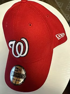 New Era MLB Washington Nationals Red Team Classic 39Thirty Hat Cap Men Size L/XL • $24.99