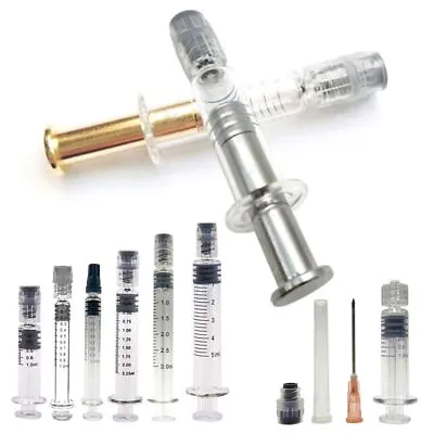 Reusable Liquid Dispenser Luer Lock Syringe For Refill Cosmetic Oil Glass • $12.93