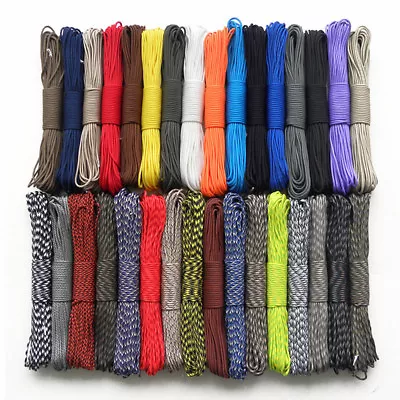 25/50/100FT 550 Paracord Parachute Cord Lanyard Mil Spec Type III 7 Strand Core • $7.14