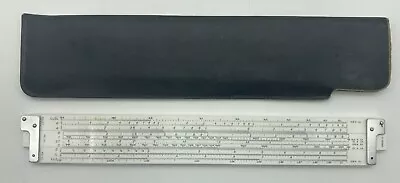 K&E Keuffel & Esser Doric 10  Slide Rule N9081-3 W Leather Sleeve VTG 1940-50s • $39.99