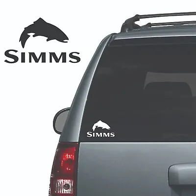 SIMMS - Logo Vinyl Decal Sticker - Multiple Colors - Free Shipping • $5.99