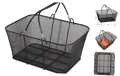  Black Metal Shopping Basket  • $49.19