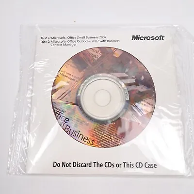 Microsoft Office Small Business 2007 Dell CDs SEALED • $48.99