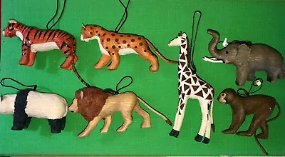$6.25 • Buy Pier 1 Noah Ark Animal Panda Lion Elephant Tiger Giraffe Monkey Leopard Ornament