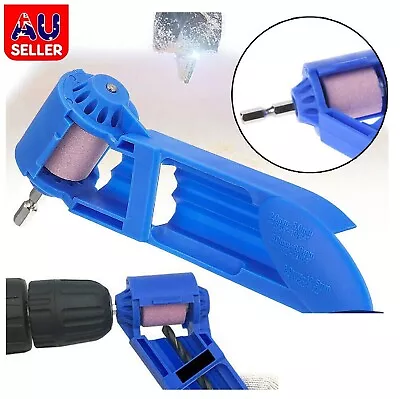 Portable Drill Bit Sharpener Wheel Titanium Corundum Grinding Powered Grind Tool • $12.49