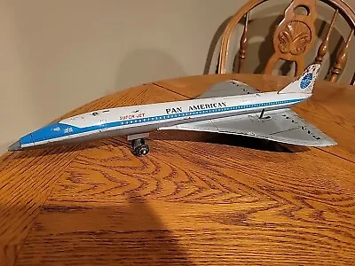 Daiya Pan Am Super Jet Concorde Plane Japan Tin Litho Toy! Vintage Rare! • $79