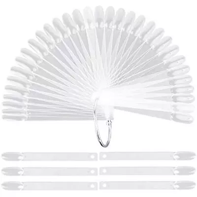 200 Pcs Oval Nail Polish Sample Sticks Fan-shaped Finger Nail Color Display S... • $13.86
