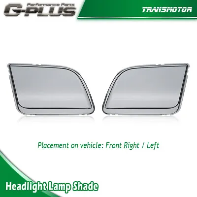 Fit For 2005-2009 Ford Mustang Smoke Headlight Replacement Lens Left+Right  • $20.37