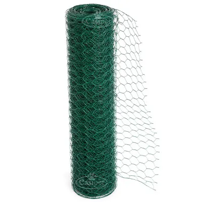 £30.99 • Buy PVC Coated Green Chicken Rabbit Wire 25m 50m 3 Widths Mesh Aviary Fencing Garden