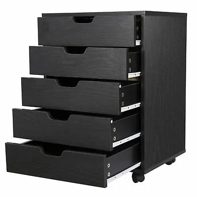 5 Drawers Dresser Desk Furniture Storage Tower Unit Bedroom Office Home Decor • $61.58