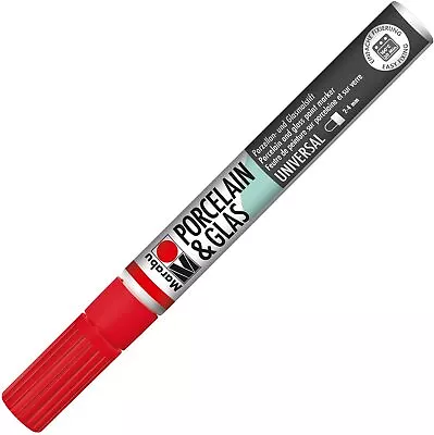 Marabu Porcelain/Glas Painter Marker Pen 3-4mm Cherry • £6.79