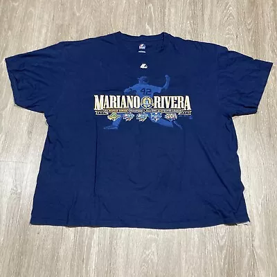 Mariano Rivera Shirt 2XL Seattle Mariners Saves Leader World Series Game-day Tee • $18.88