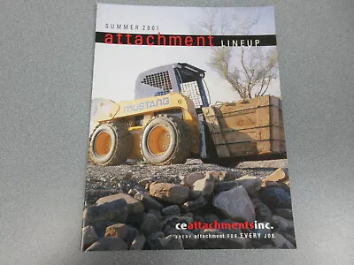 Mustang Skid Steer Loaders Attachments Brochure 16 Page • $20