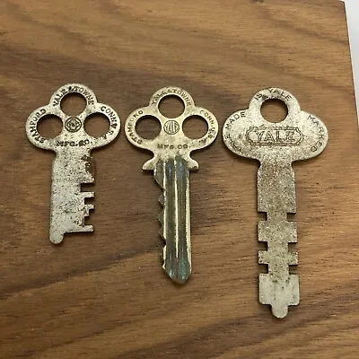 Lot If 3 Vintage Or Antique Yale & Towne Keys / Yale All Different Look • $14.43