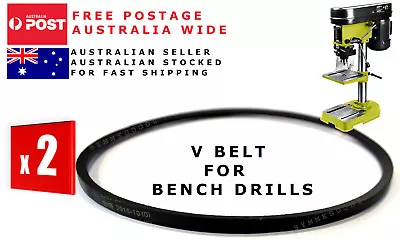 2x Bench Drill Press V Belt Sca Rockwell Dynalink Gmc Workzone 5 Speed K660 Part • $38.95