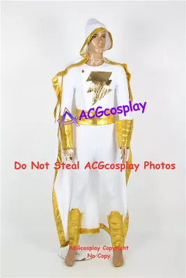 Shazam Cosplay Costume Dc Cosplay White Costume With Big Cape Acgcosplay Costume • $95.99