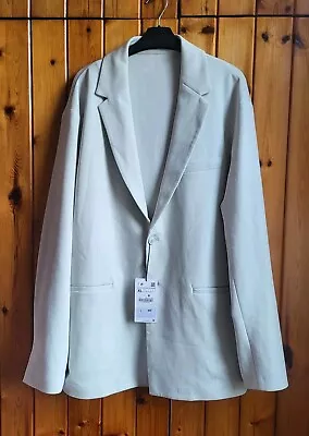 Zara Blazer Size XL Colour Pale Mint Green • $24.89