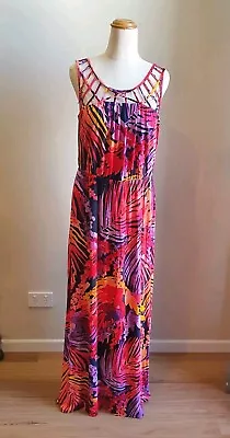 LANE BRYANT Colourful  Maxi Dress  Good Condition Washable Size 18-20 • $17.50