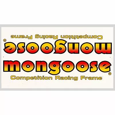 1983-85 Mongoose Down Tube Decal - Orange/Yellow • $15.99