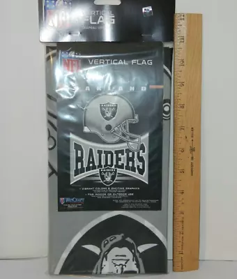 La Vegas Oakland Raiders Football NFL VERTICAL FLAG Helmet HOUSE BANNER 27X37 • $19.99